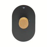 Podometna armatura za tuš SAT Fusion s ručicom u dekoru svijetlog drva i krom izvedbi.