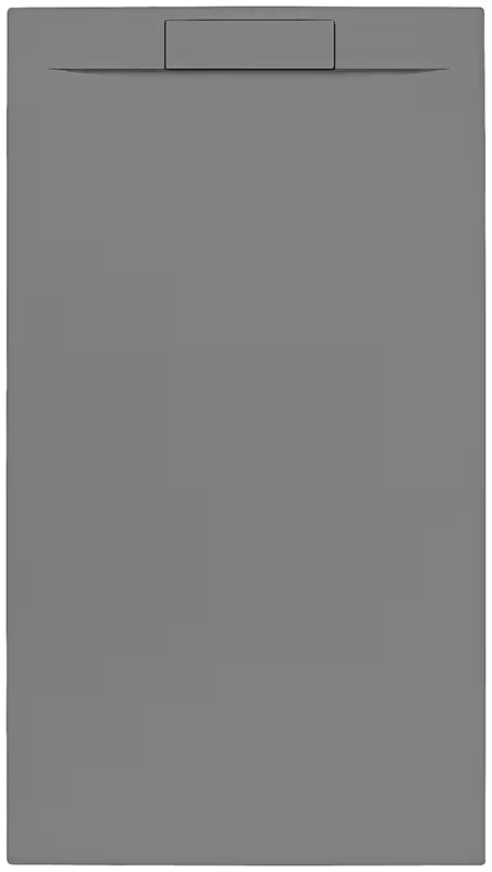 Siva pravokotna tuš kad SAT Fusion od lijevanog mramora 160x80 cm