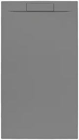 Siva pravokotna tuš kad SAT Fusion 160x90 cm od lijevanog mramora