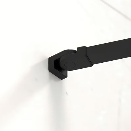 Kvadratna tuš kabina SAT Fusion 80x80 cm u crnoj mat boji s prozirnim staklom