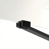 Pravokotna tuš kabina SAT Fusion 90x80 cm u crnoj mat boji s prozirnim staklom i bezokvirnom konstrukcijom