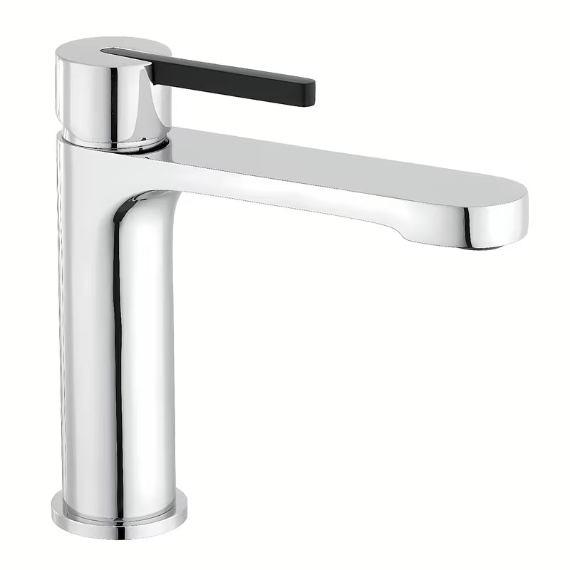 Armatura za Umivalnik SAT Fusion u krom izvedbi s crnim detaljima