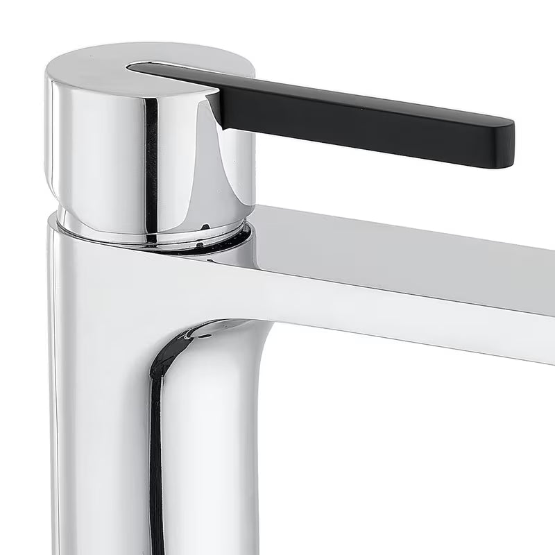 Armatura za Umivalnik SAT Fusion u krom izvedbi s crnim detaljima