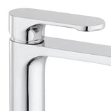 Kromirana enoročna stoječa armatura za umivalnik SAT Fusion brez odtoka.