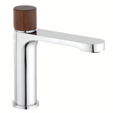 SAT Fusion armatura za umivalnik brez odtoka s ručicom u dekoru tamnog drva