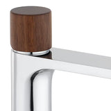 SAT Fusion armatura za umivalnik brez odtoka s ručicom u dekoru tamnog drva