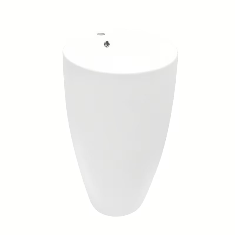 Samostoječi  keramički umivaonik SAT Fusion u bijeloj boji, promjera 50 cm