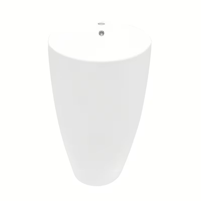 Samostoječi  keramički umivaonik SAT Fusion u bijeloj boji, promjera 50 cm