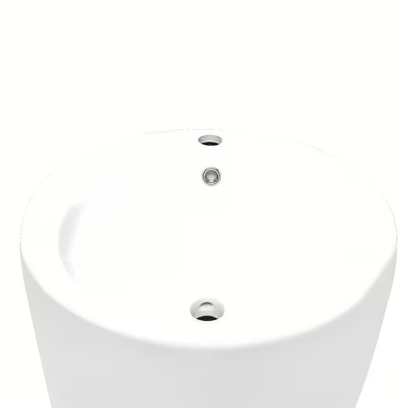 Samostoječi  keramički umivaonik SAT Fusion u bijeloj boji, promjera 50 cm