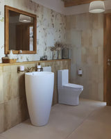 Samostoječi  keramički umivaonik SAT Fusion u bijeloj boji, promjera 50 cm