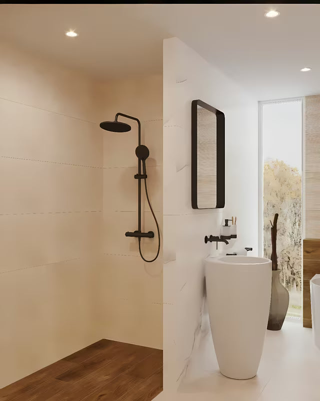 Samostoječi  keramički umivaonik SAT Fusion u bijeloj boji, promjera 50 cm