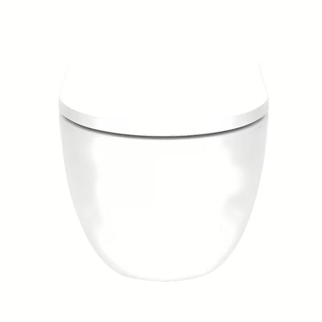 Viseči WC set SAT Fusion s vrtložnim ispiranjem, vodokotlićem, tipkom za ispiranje gun metal mat i sjedalom