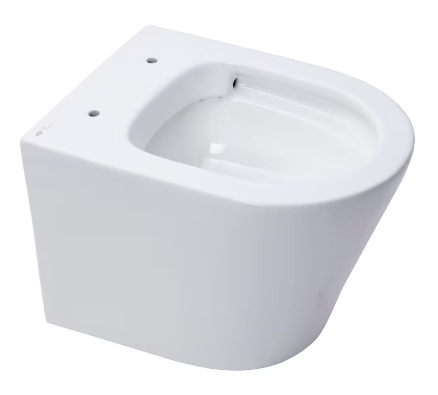 Beli viseča WC školjka SAT Infinitio s skritim pritrjevanjem in sedežem z mehko Zapiranje Soft Close.