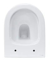 Beli viseča WC školjka SAT Infinitio s skritim pritrjevanjem in sedežem z mehko Zapiranje Soft Close.