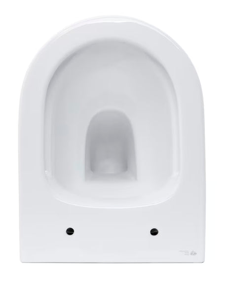Beli viseča WC školjka SAT Infinitio s skritim pritrjevanjem in sedežem z mehko Zapiranje Soft Close.