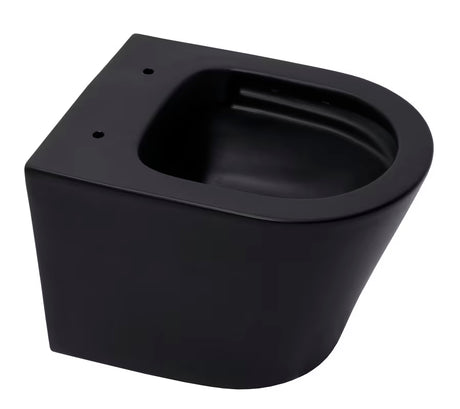 Viseča WC Školjka SAT Infinitio v črni mat izvedbi s wc desko mehko Zapiranje Soft Close in s skritim pritrjevanjem