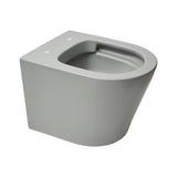 Viseča WC Školjka SAT Infinitio v sivi mat izvedbi s skritim pritrjevanjem in sedežem mehko Zapiranje Soft Close.