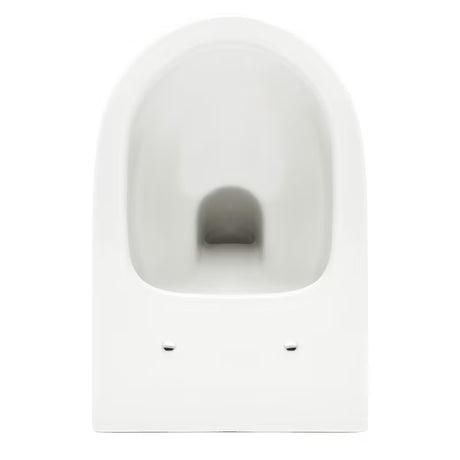 Belo viseča WC školjka SAT Infinitio z brezrobim splakovanjem Rim-Ex in sedežem s mehko Zapiranje Soft Close.