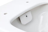 Viseča WC Školjka SAT Infinitio z integriranim bidejem, brezrobim Rim-Ex in sedežem mehko Zapiranje Soft Close v beli barvi