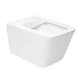 Bel viseča WC školjka SAT Infinitio pravokotne oblike s wc desko mehko Zapiranje Soft Close in skritim pritrjevanjem