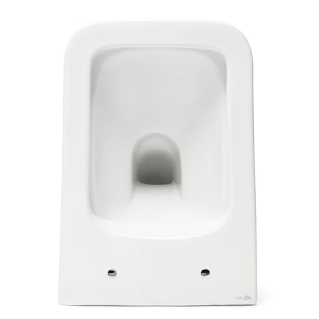 Bel viseča WC školjka SAT Infinitio pravokotne oblike s wc desko mehko Zapiranje Soft Close in skritim pritrjevanjem