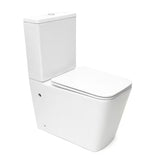 Bel samostoječi  WC monoblok SAT Infinitio brez splakovalnega kroga s wc desko in varčnim splakovanjem DualFlush