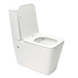 Bel samostoječi  WC monoblok SAT Infinitio brez splakovalnega kroga s wc desko in varčnim splakovanjem DualFlush