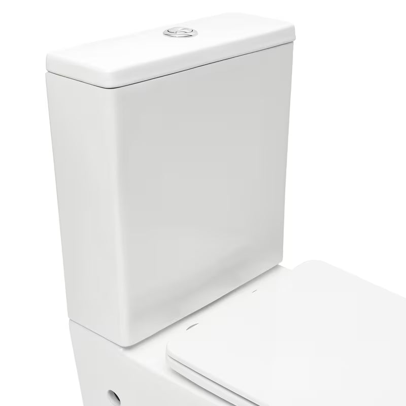Bel samostoječi  WC monoblok SAT Infinitio brez splakovalnega kroga s wc desko in varčnim splakovanjem DualFlush