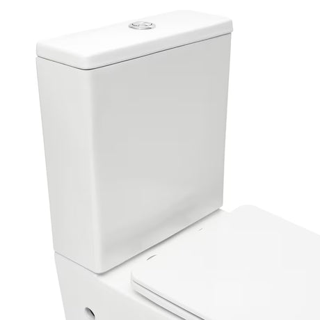 Bel samostoječi  WC monoblok SAT Infinitio brez splakovalnega kroga s wc desko in varčnim splakovanjem DualFlush