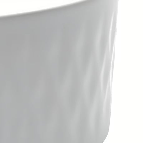 Sijajno bel keramični umivalnik na ploščo SAT Infinitio 36 x 36 cm brez preliva
