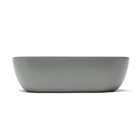 Mat beli keramični umivalnik na ploščo SAT Infinitio brez preliva velikosti 45,5x32,5 cm.