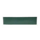 SAT Infinitio keramični umivalnik na ploščo 50x40 cm v temno zeleni mat barvi brez preliva.