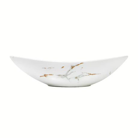 SAT Infinitio umivalnik na ploščo brez preliva v mat beli barvi z videzom marmorja 61,5x36 cm
