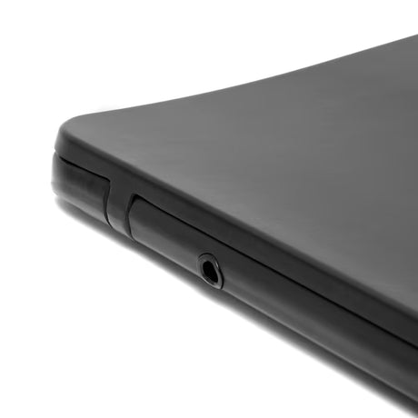 Črna WC deska SAT Infinitio v oglatem dizajnu s funkcijama mehko Zapiranje Soft Close in EasyLock.