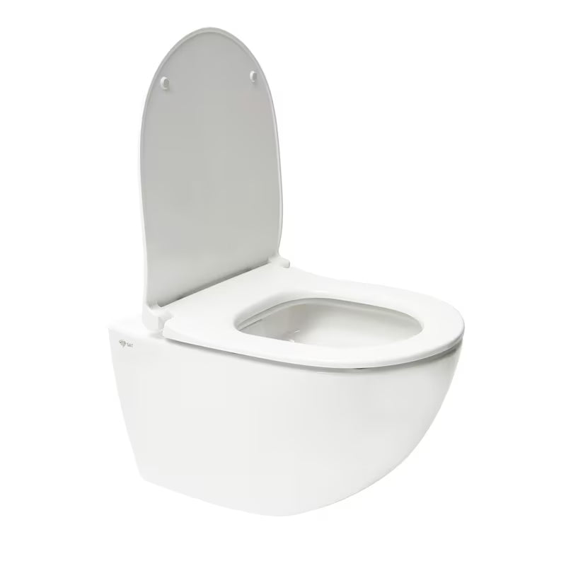 Viseči WC set SAT Infinitio pro za predstensko montažo z modulom, tipko, zvočno izolacijo in sedežem mehko Zapiranje Soft Close