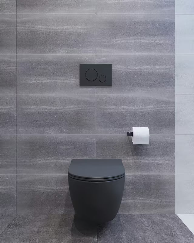 Viseči podometni WC školjka set SAT Infinitio z modulom, tipko in WC školjka školjko s wc desko mehko Zapiranje Soft Close