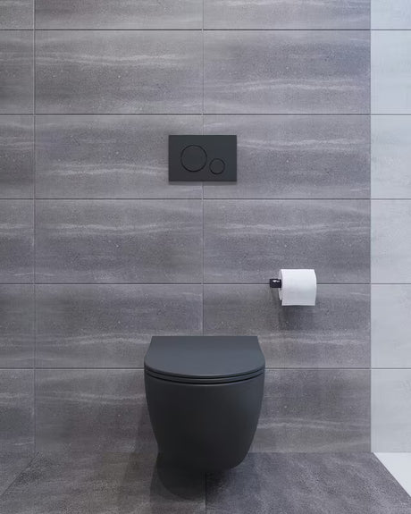 Viseči podometni WC školjka set SAT Infinitio z modulom, tipko in WC školjka školjko s wc desko mehko Zapiranje Soft Close