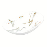 SAT Infinitio umivalnik na ploščo brez preliva u bijeloj mat boji s imitacijom mramora 61,5x36 cm