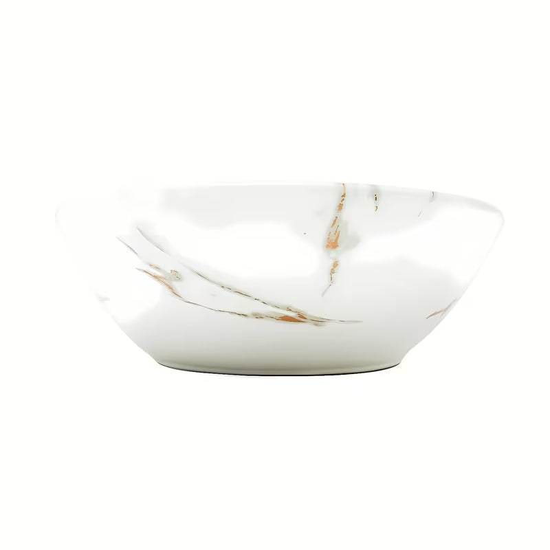 SAT Infinitio umivalnik na ploščo brez preliva u mat bijeloj boji s imitacijom mramora 61,5x36 cm