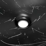 Umivalnik na ploščo SAT Infinitio brez preliva u crnom mat dekoru mramora 61,5x36 cm