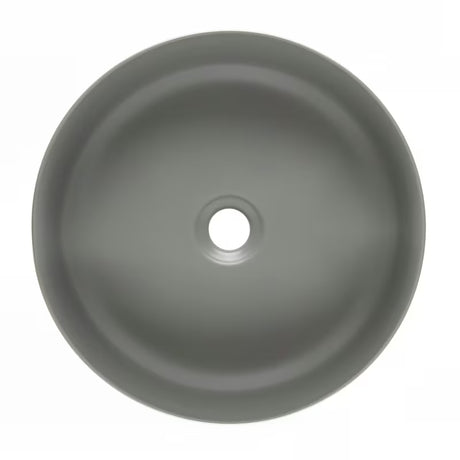 Mat bijeli tankostijeni keramički umivalnik na ploščo SAT Infinitio 39x39 cm