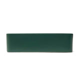 SAT Infinitio keramički umivalnik na ploščo 50x40 cm u tamnozelenoj mat boji brez preliva.