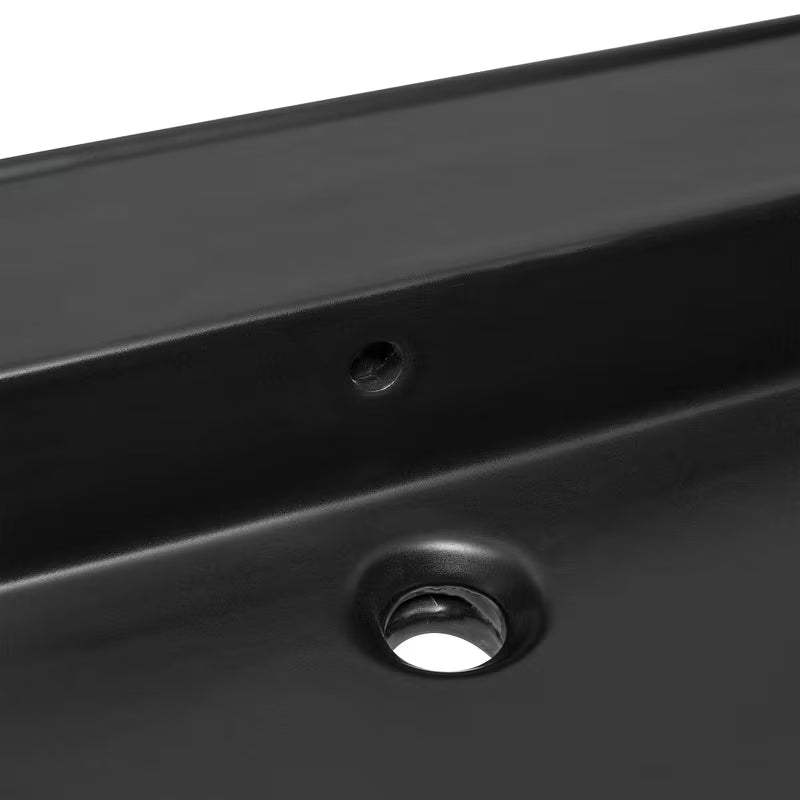 Viseči umivalnik SAT Infinitio u mat crnoj izvedbi s mogućnošću montaže i na pult