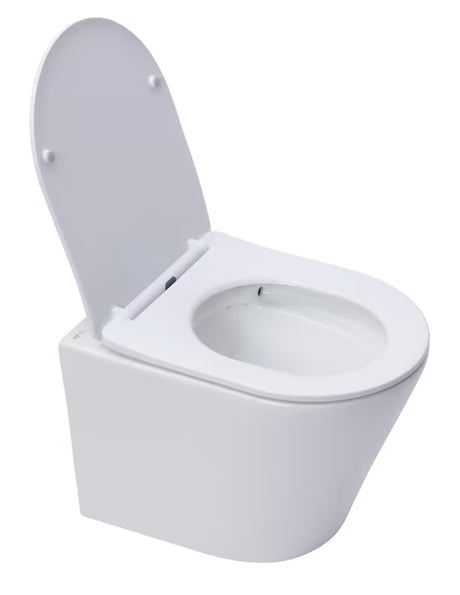 Viseči WC set SAT Infinitio s podžbuknim modulom, tipkom za ispiranje i sjedalom sa mehko Zapiranje Soft Close