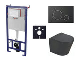 Viseči WC set SAT Infinitio s podžbuknim vodokotlićem, tipkom za ispiranje i sjedalom s mehko Zapiranje Soft Close