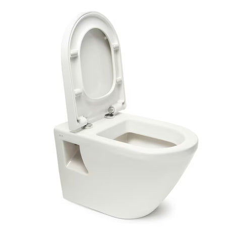 Viseči WC set vitra Integra s predstensko instalacijo, splakovalnikom SAT in belim aktivirnim gumbom