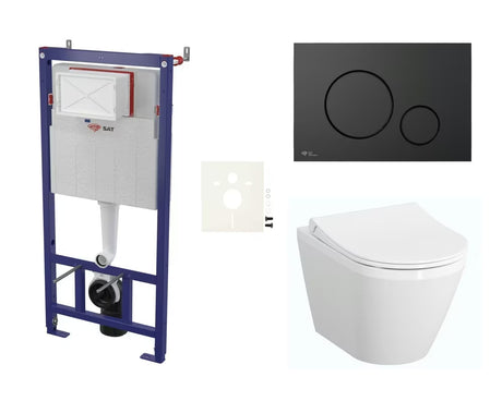 Viseči WC set vitra Integra s podometnim splakovalnikom SAT pro za predstensko montažo