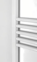 Bel kombiniran radiator SAT KD 180x60 cm s stranskim priklopom na razmak.