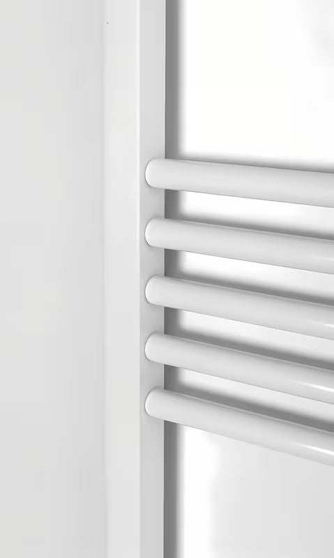 Bel kombiniran radiator SAT KD 180x60 cm s stranskim priklopom na razmak.