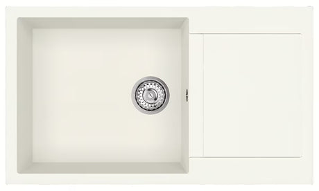 Bijeli granitni pomivalno korito SAT z odcejalnikom pro montaža za delovni pult